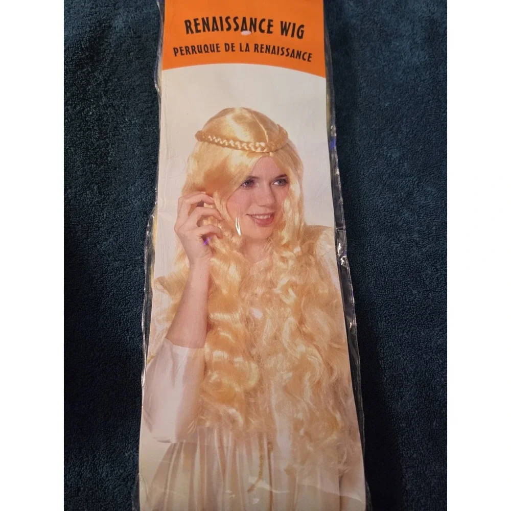Vtg Wig Blond Long Pigtails braid retro theatrical stage adult woman school girl